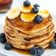 FLUFFY VEGAN PANCAKES HIGH PROTEIN RECIPE