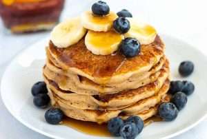 FLUFFY VEGAN PANCAKES HIGH PROTEIN RECIPE