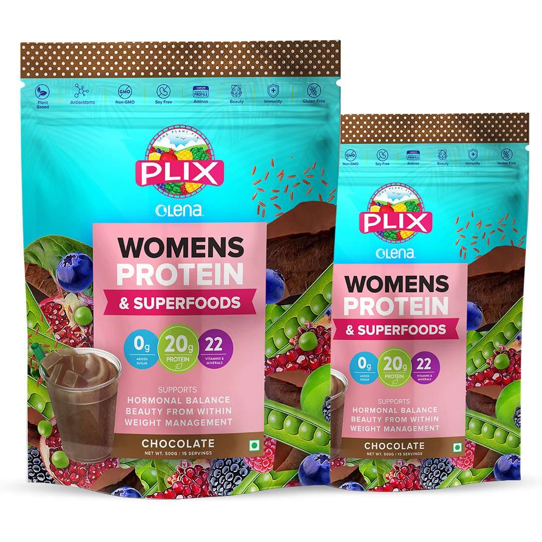 Plant-based protein for Women 4 Plixs Womens Protein Superfoods