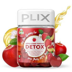 Plix Plant Based Apple Cider Vinegar Gummies