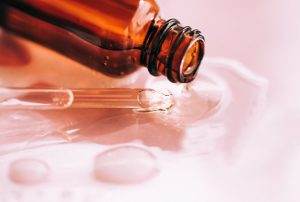 When should I apply the hyaluronic acid serum?