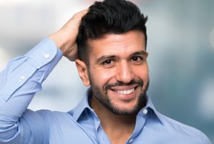 How do men keep their hair healthy?