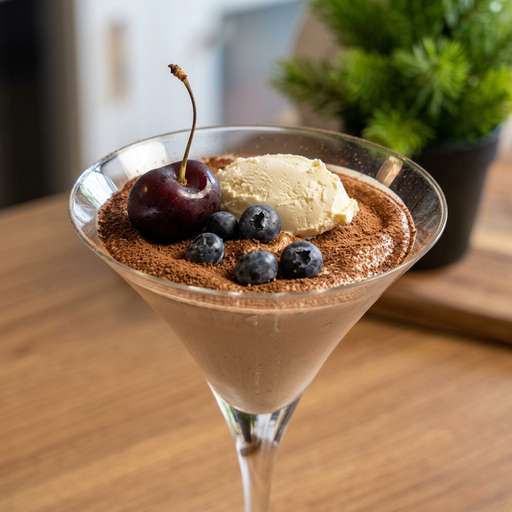 Chocolate Protein Panna Cotta